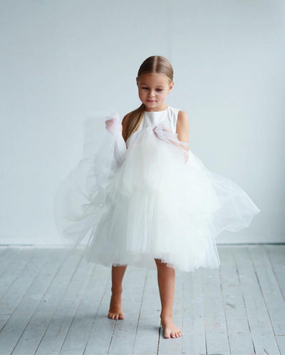 Mia in Ivory ~ Party or Flower Girl Dress