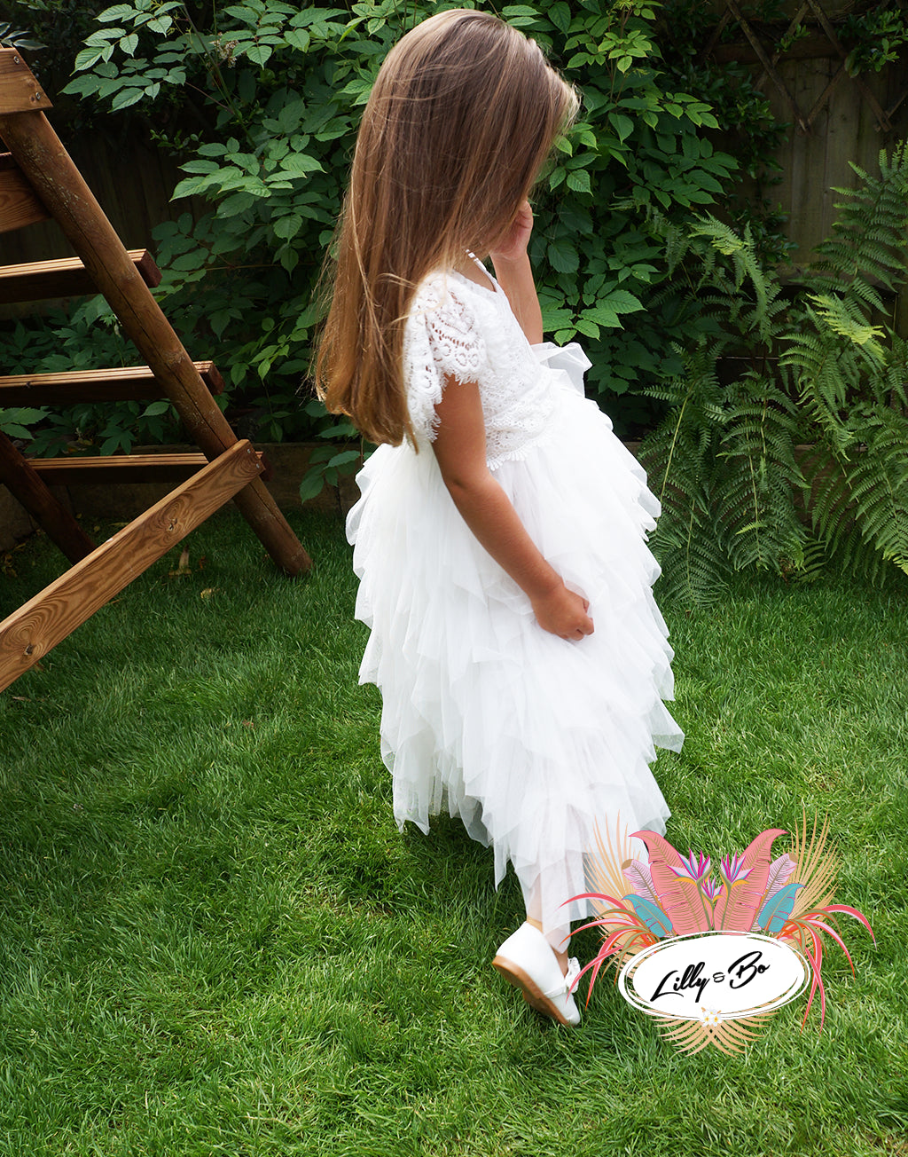 Mae in Ivory ~ Party or Flower Girl Dress