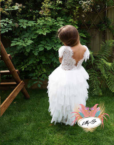 Mae in Cream ~ Party or Flower Girl Dress