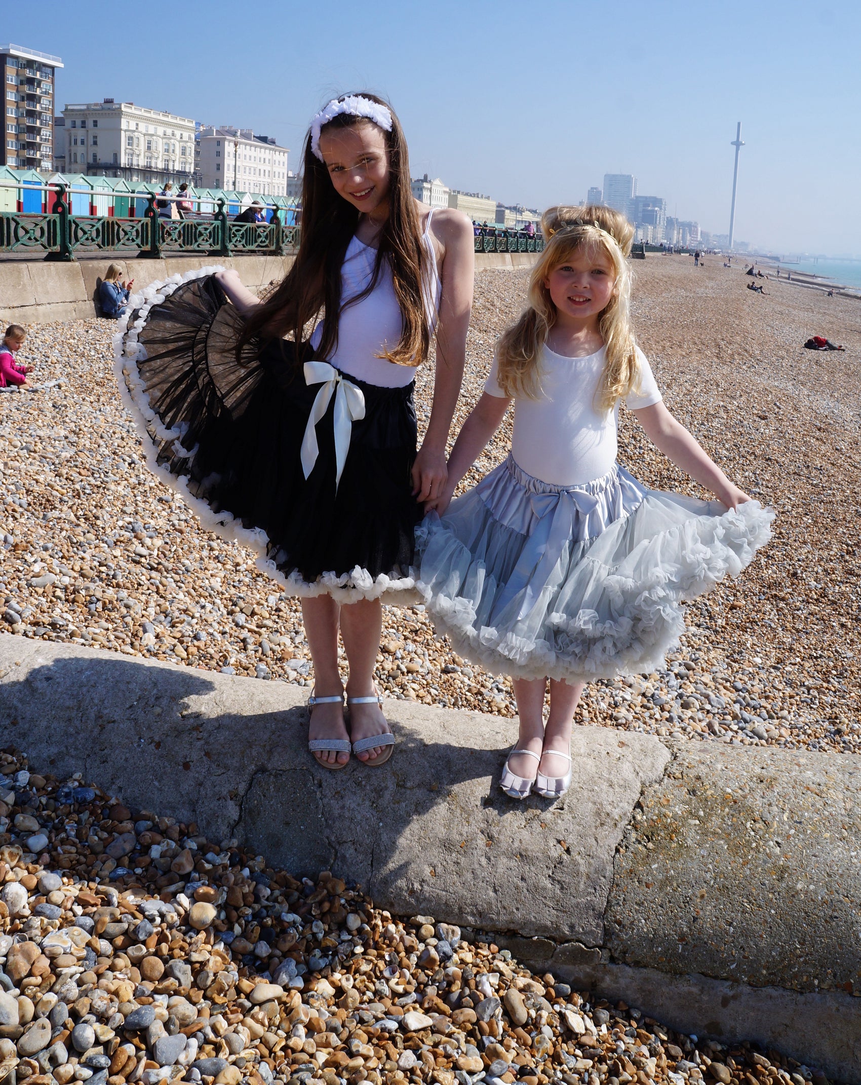 Amelie Pettiskirt in black and cream