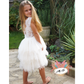 Aria in Antique Cream ~ Party or Flower Girl Dress