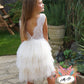 Aria in Antique Cream ~ Party or Flower Girl Dress