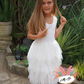 Aria in Antique Cream ~ Party or Flower Girl Dress