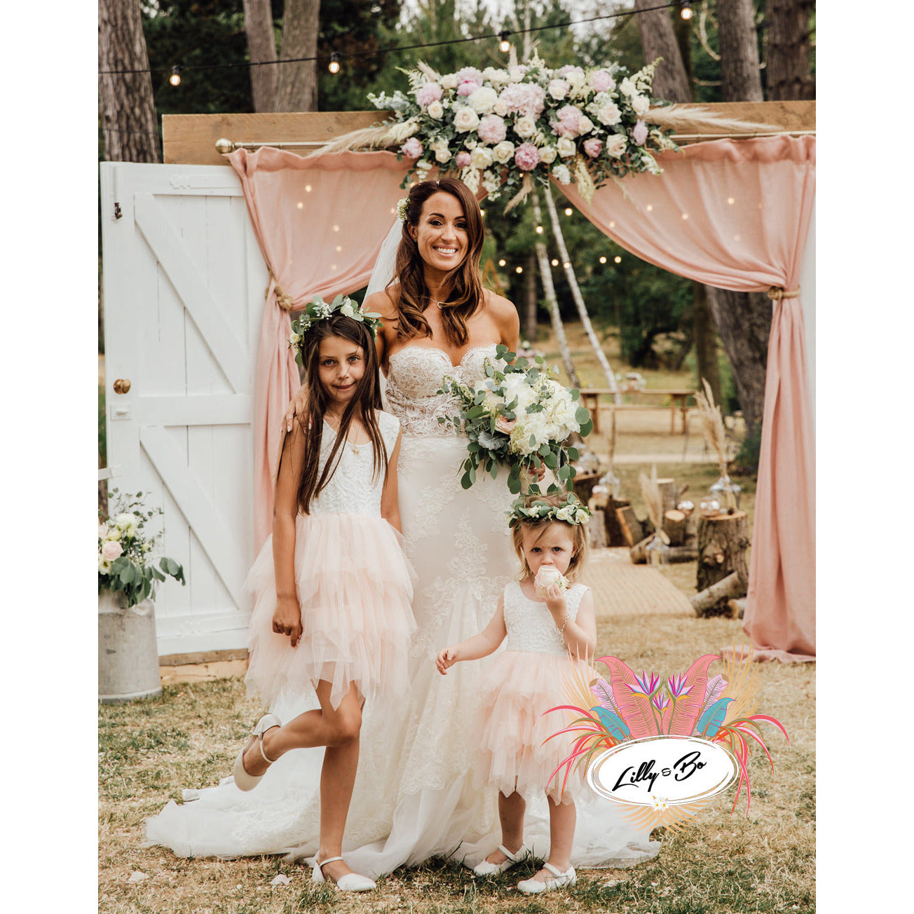 Aria in Blush ~ Party or Flower Girl Dress