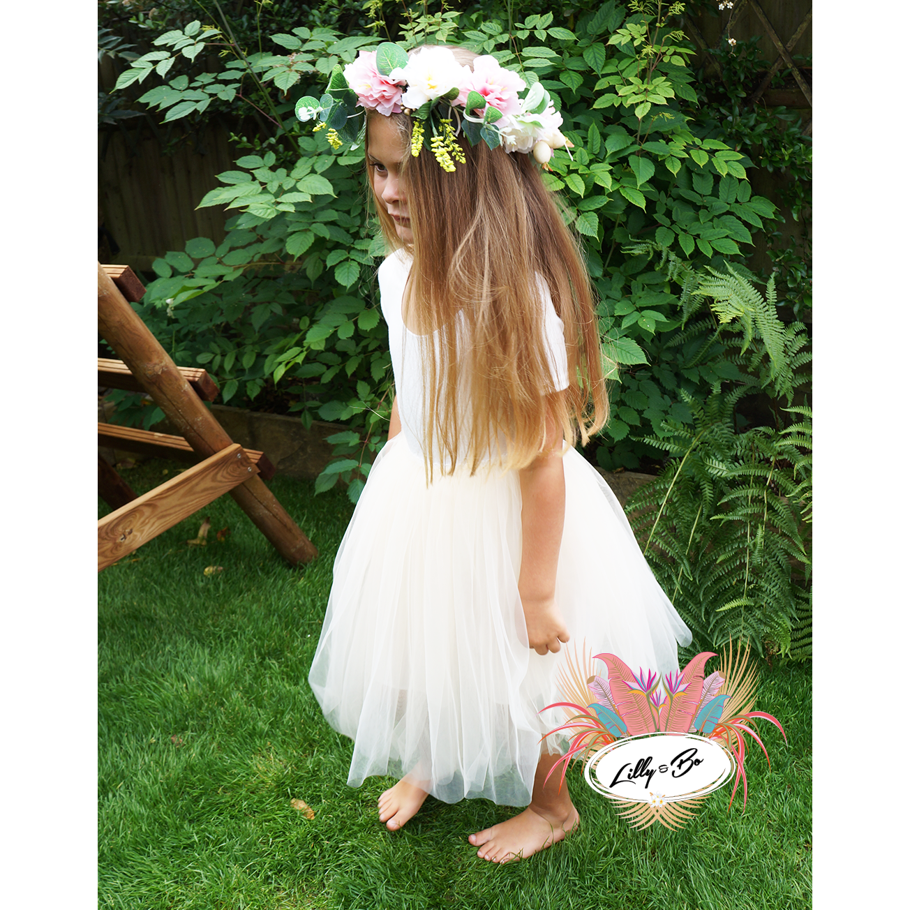 Clarissa ~ Wedding Tutu Skirt in Ivory