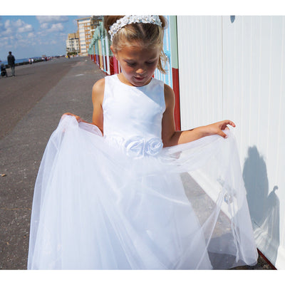 Lucrezia ~ in White Flower Girl | Ceremonial Dress
