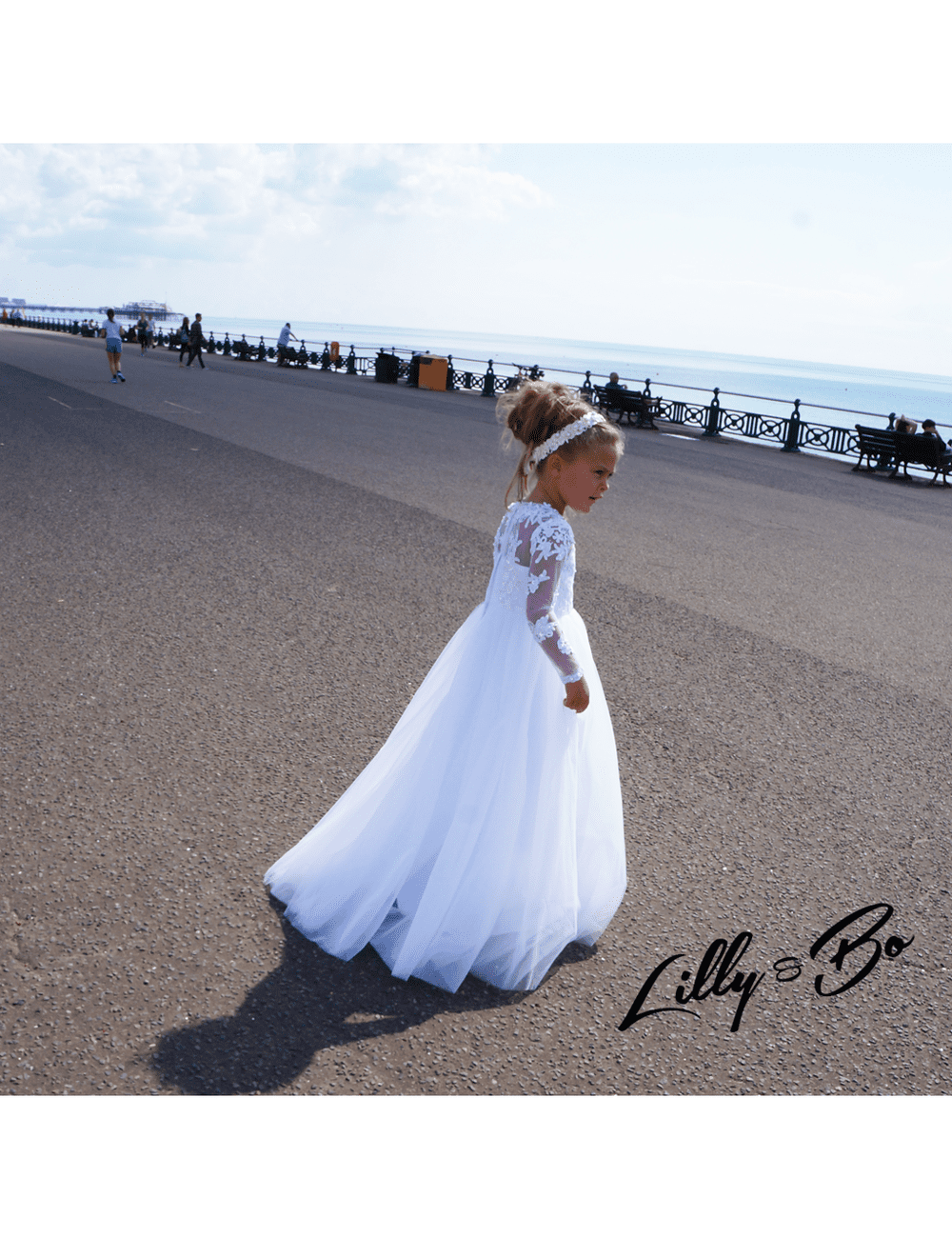 Cynthia in White - Flower Girl | Communion Dress