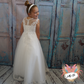 Novella in White ~ Flower Girl Communion Dress