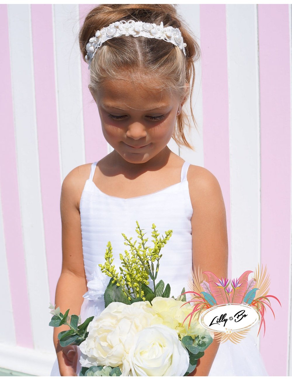 Donatella in Ivory ~ Flower Girl | First Communion
