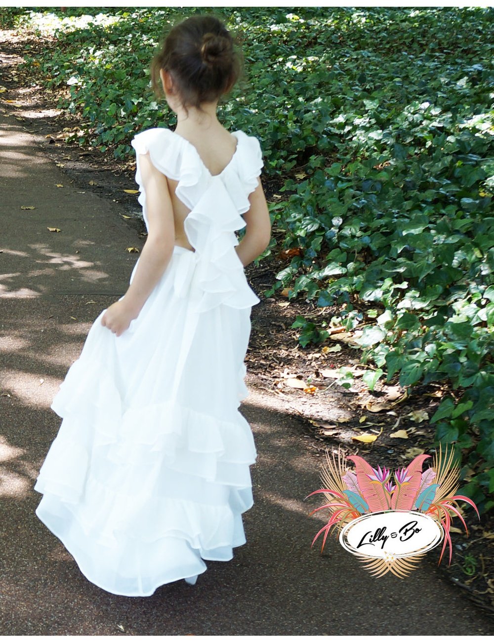 Etta - Flower Girl Dress in Ivory
