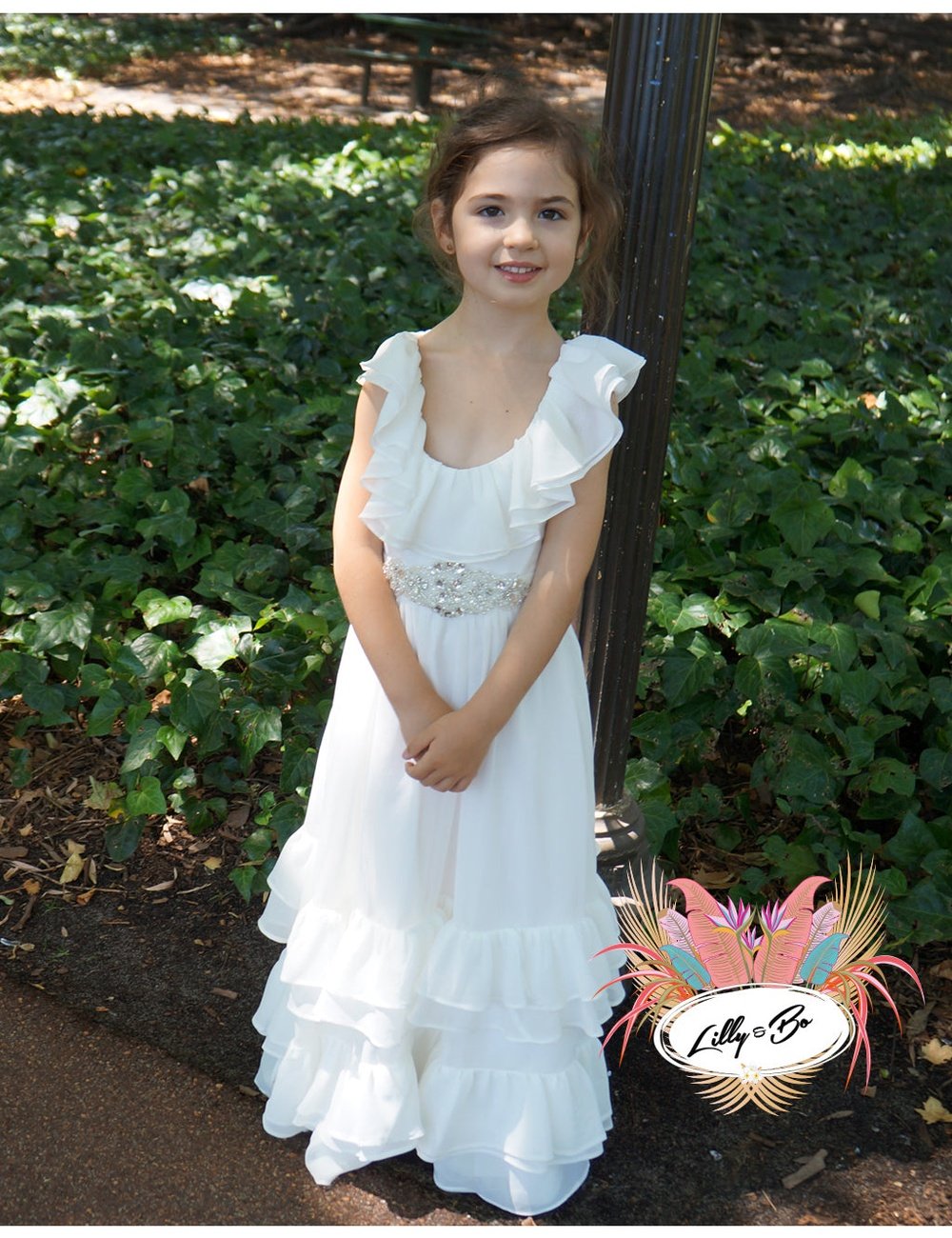 Etta - Flower Girl Dress in White