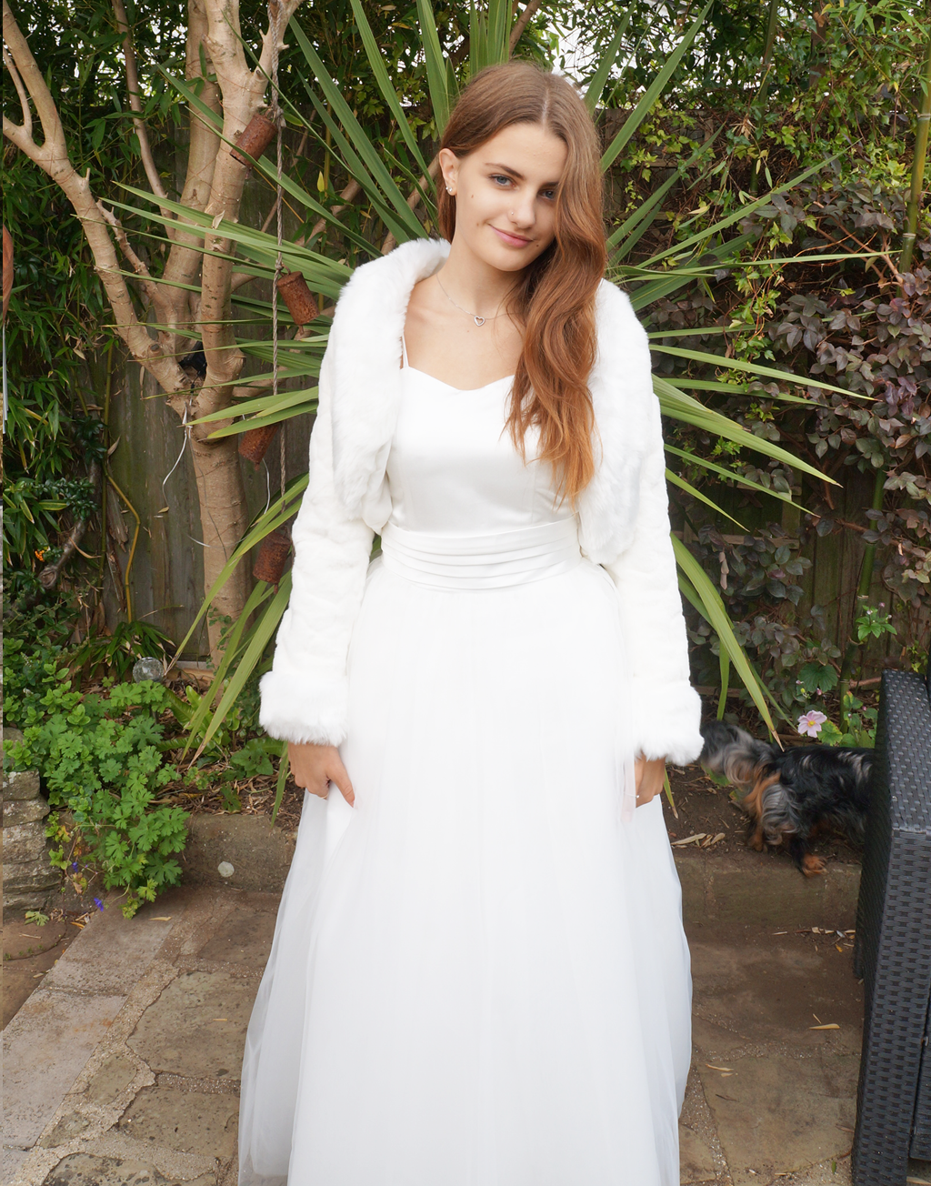 Fleur in White ~ Junior Bridesmaid Dress