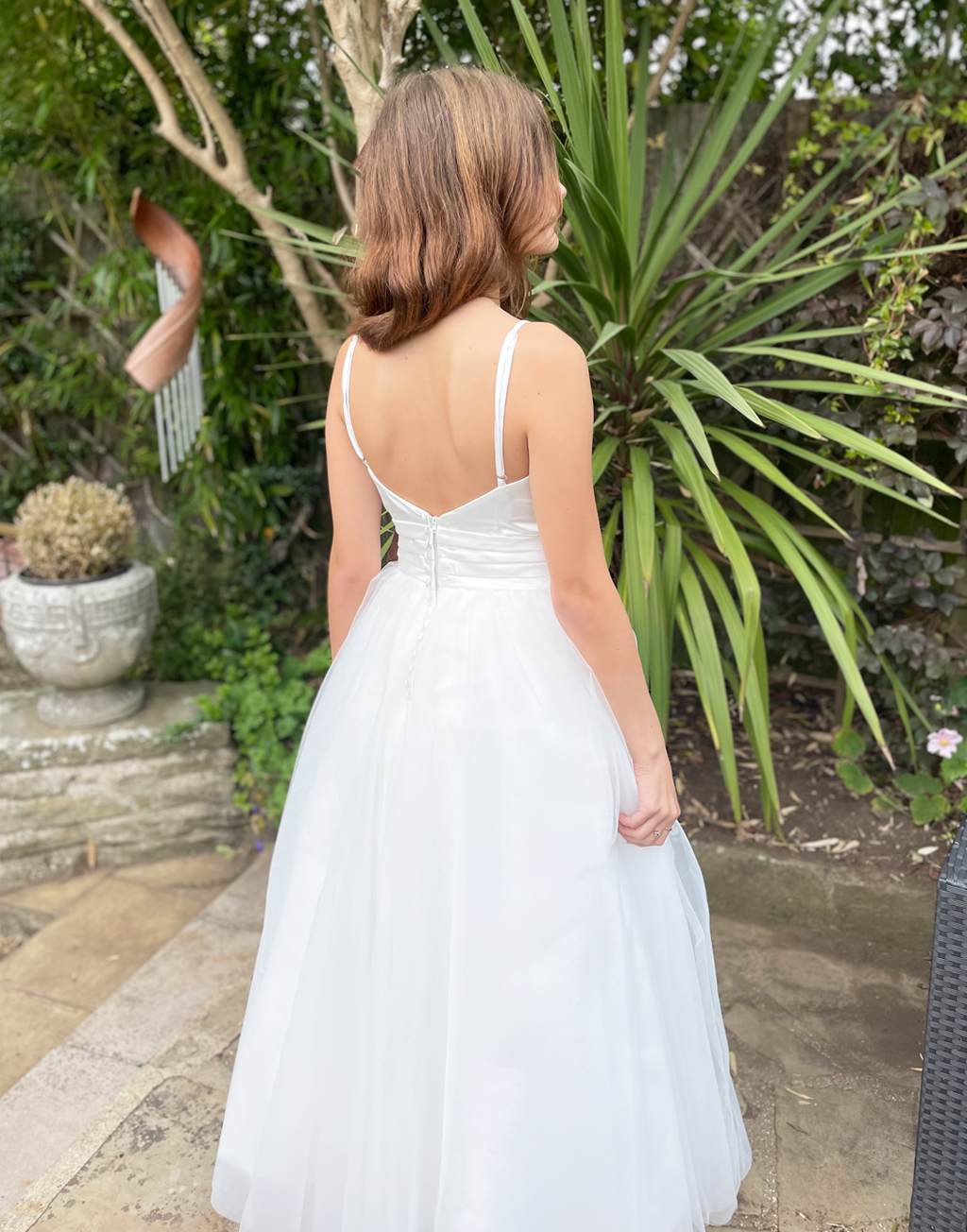 Jr bridesmaid dresses hot sale white