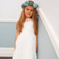 Holly in White ~ Flower Girl Dress