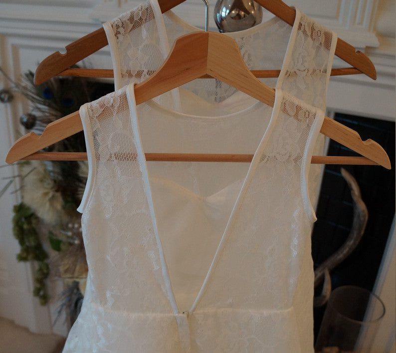 Holly in White ~ Flower Girl Dress