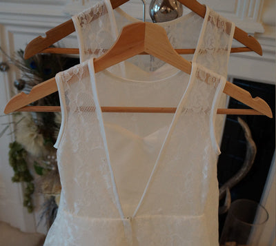 Holly in White ~ Flower Girl Dress