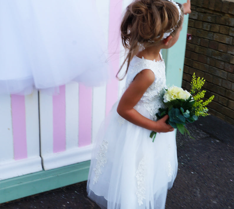 Naomi in Ivory ~ Flower Girl or Communion Dress