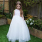 Maryanne Champagne (Baby + Toddler) + Ivory White Skirt - Flower Girl Dress
