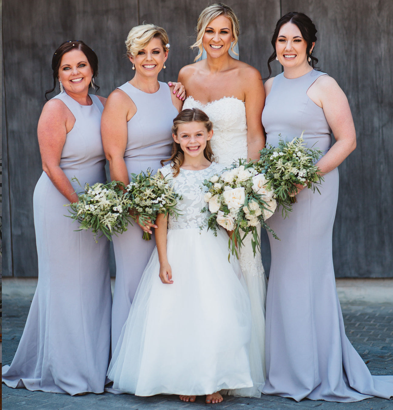 Maryanne Baby Pink + Ivory White Skirt - Flower Girl Dress