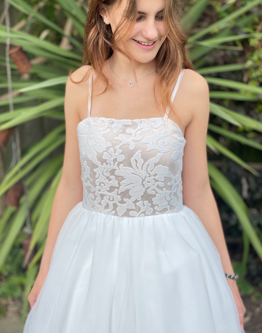 Maryanne in Ivory + Blush - Junior Bridesmaid Dress (Twin Range)