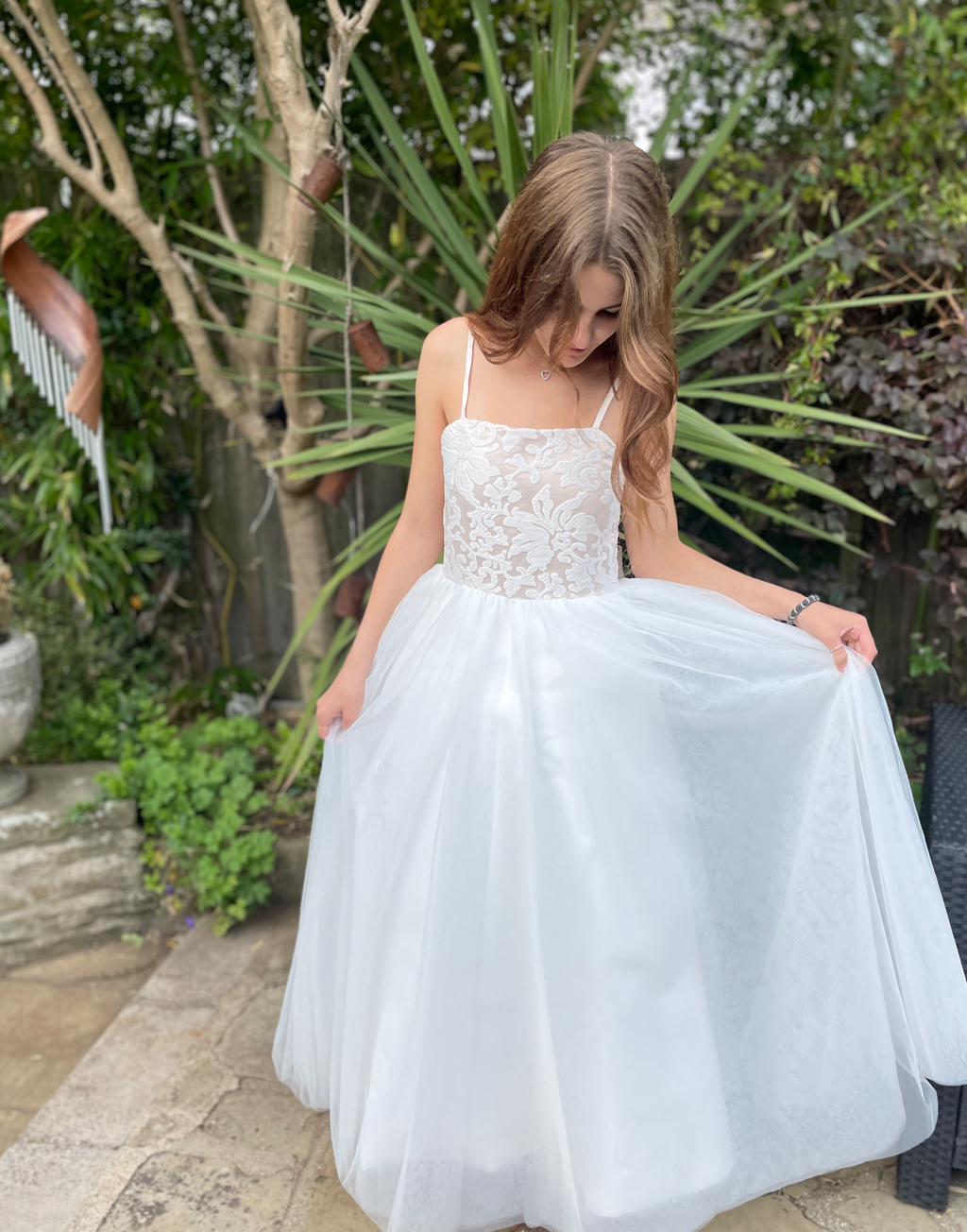 Maryanne in Ivory + Blush - Junior Bridesmaid Dress (Twin Range)