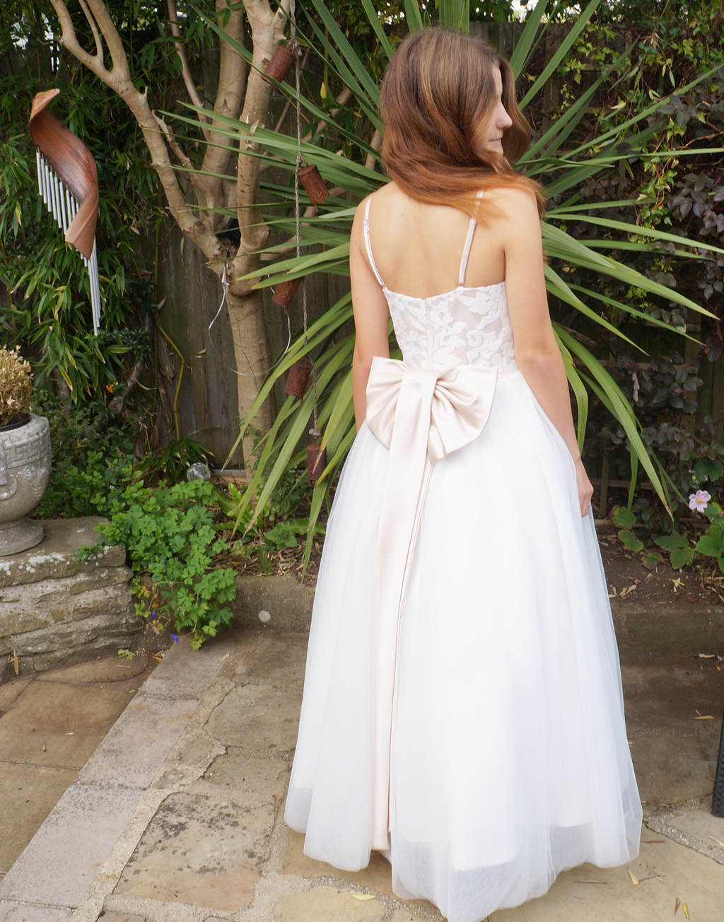 Maryanne in Ivory + Blush - Junior Bridesmaid Dress (Twin Range)