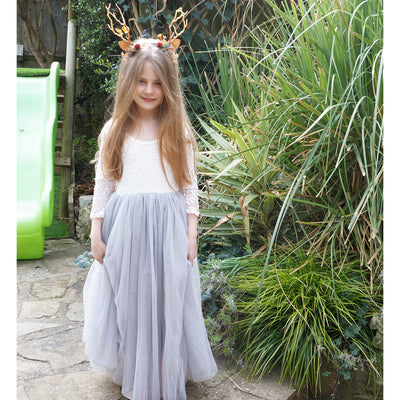 Mary-Jane in Grey ~ Party or Flower Girl Dress