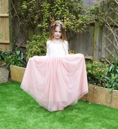 Mary-Jane in Vintage Rose ~ Party or Flower Girl Dress