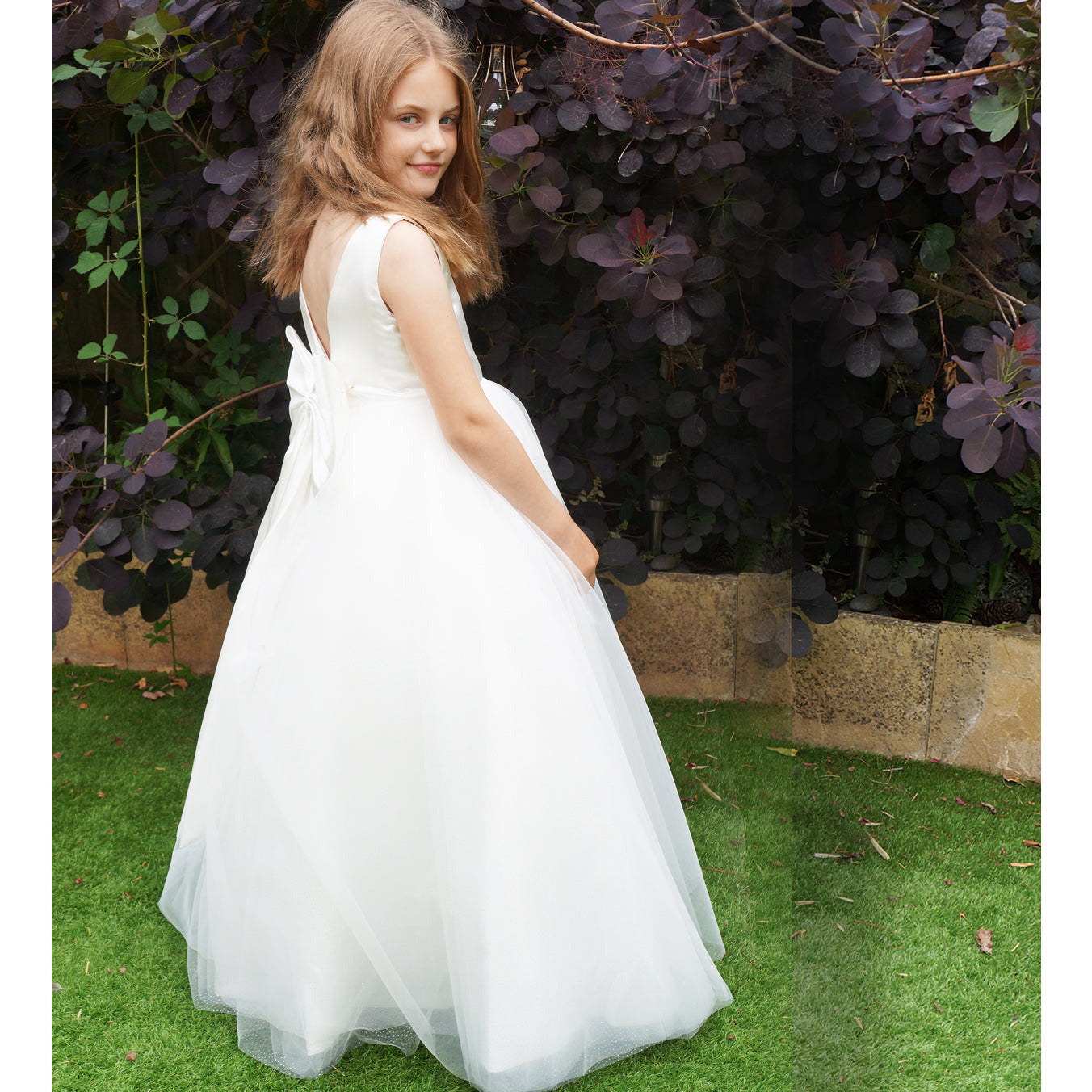 Narnia in Ivory  Flower Girl Dress