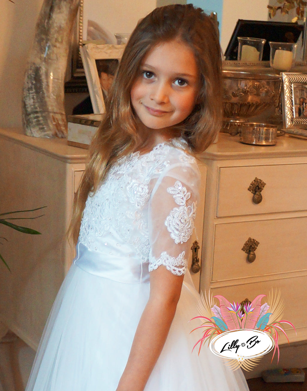 Isla Bolero in Ivory ~ Flower Girl | Communions