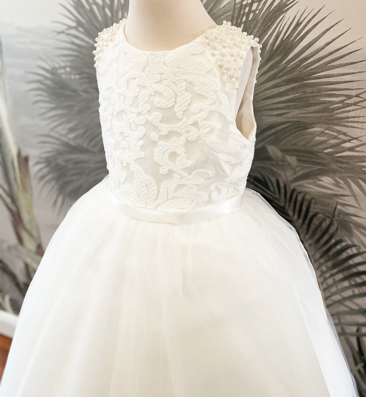 Constance in white - Flower Girl Dress