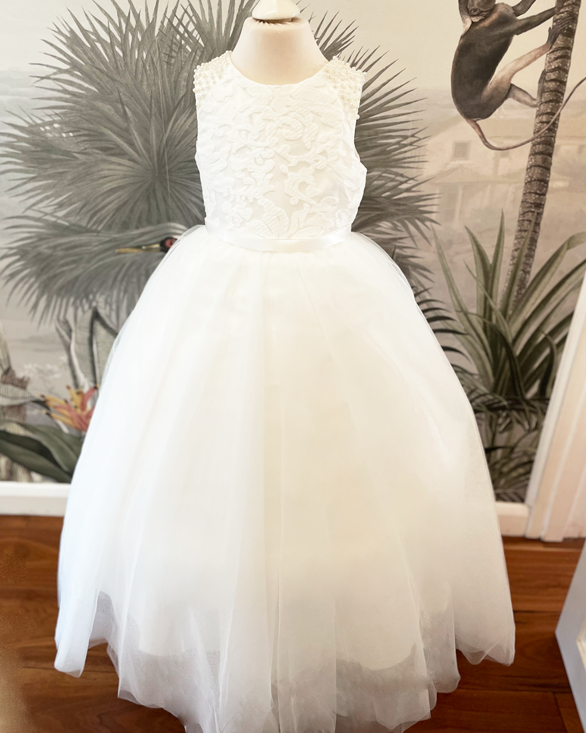 Constance in white - Flower Girl Dress