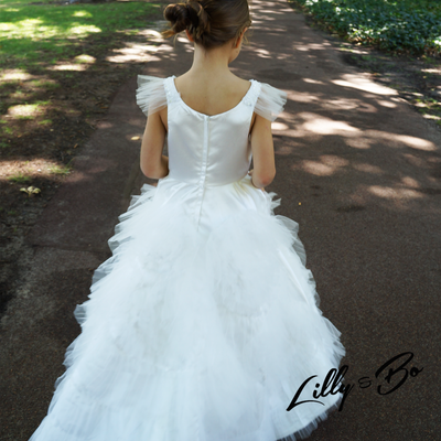 Valentina in White ~ Flower Girl I Communion Dress